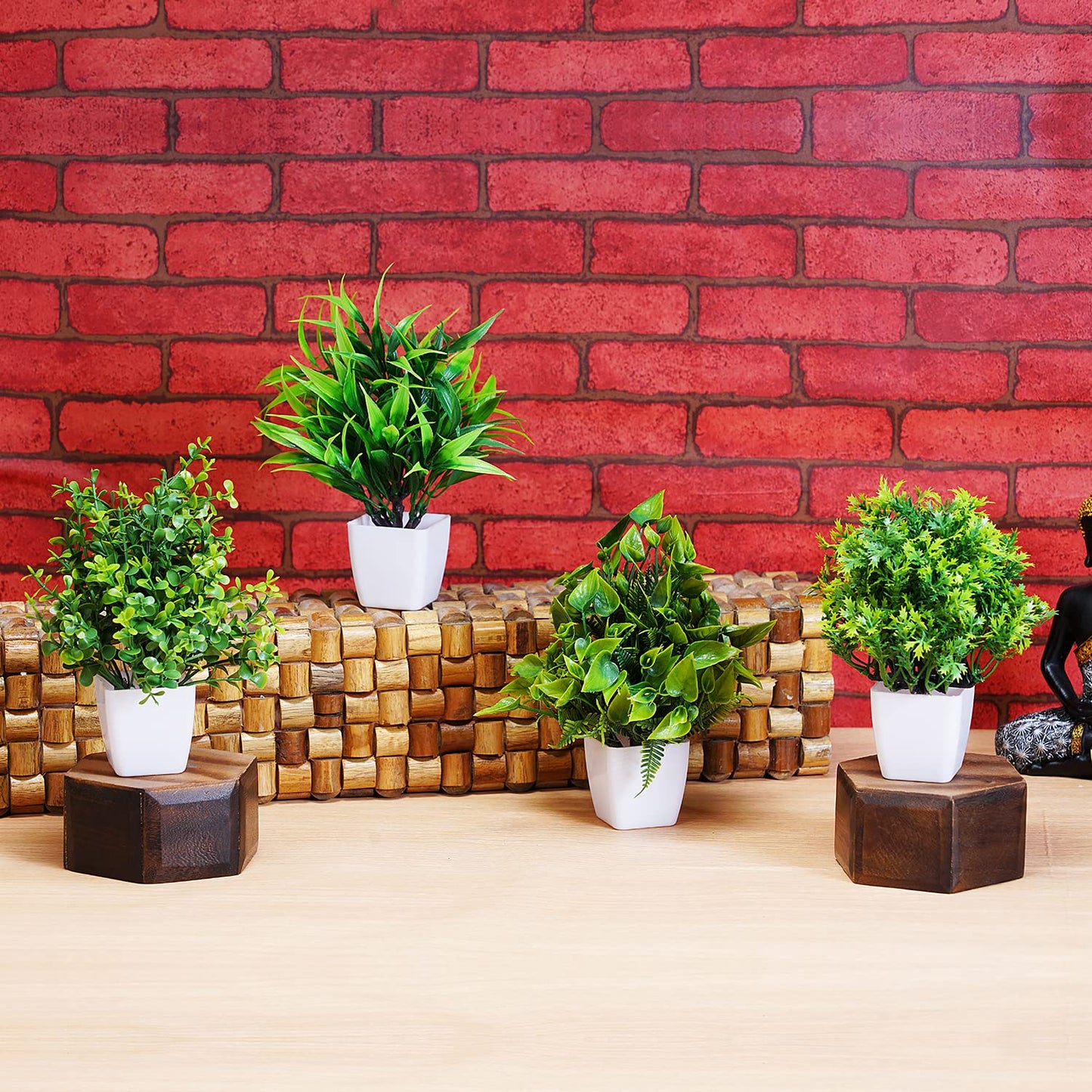 Dekorly Small Fake Plants Decor Faux Plants Indoor for Office Desk Décor