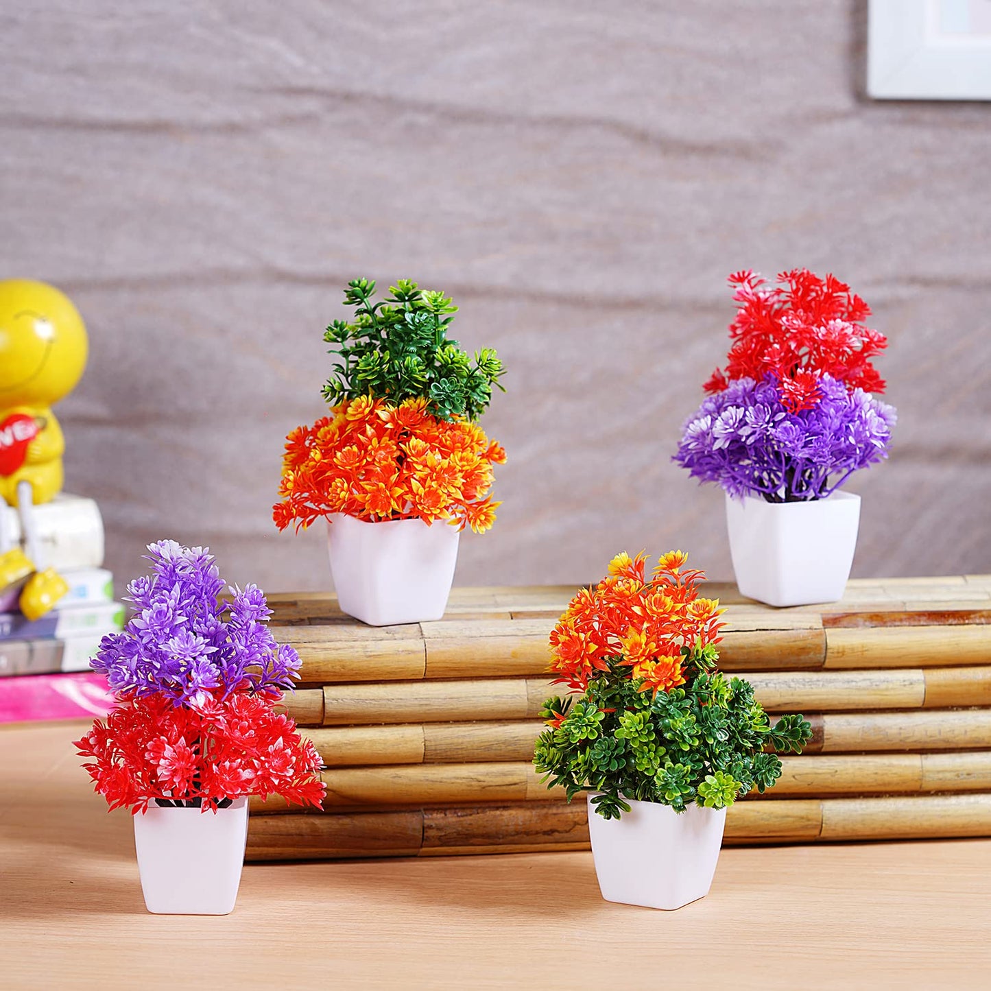 Dekorly Small Fake Plants Decor Faux Plants Indoor for Office Desk Décor